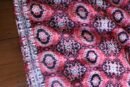 Pink & Black Soft Cotton Printed Unstitched Kurta Dupatta Set with Chikankari & Sequin Work