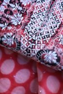 Pink & Black Soft Cotton Printed Unstitched Kurta Dupatta Set with Chikankari & Sequin Work