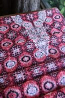 Pink & Black Soft Cotton Printed Unstitched Kurta Dupatta Set with Chikankari & Sequin Work