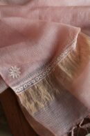 Pink Silk Kota Chikankari Unstitched Kurta Dupatta Set
