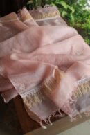 Pink Silk Kota Chikankari Unstitched Kurta Dupatta Set