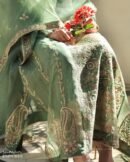 Raw Mango Green Noor Organza Chikankari Anarkali