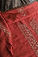Red Moonga Silk Men's Kurta Fabrics