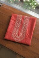 Red Moonga Silk Men's Kurta Fabrics