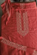Red Moonga Silk Men's Kurta Fabrics
