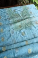 Sky Blue Banarasi Zari Chanderi Unstitched Chikankari Fabrics