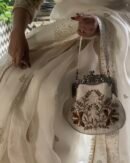 White Vintage Ari Mukaish Sling Bags