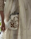 White Vintage Ari Mukaish Sling Bags