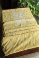 Yellow Cotton Chikankari Unstitched Kurta Fabrics