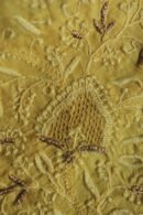 Yellow Paper Tussar Resham Chikankari Unstitched Kurta Dupatta Set