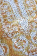 Yellow & White Soft Cotton Printed Unstitched Kurta Dupatta Set with Chikankari & Sequin Work