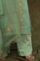 Sea Green Noor Organza Silk Zardosi Work Fine Resham Chikankari Kurta Set