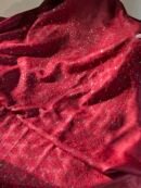 Roheen Red Tussar Silk Chikankari Unstitched Kurta Dupatta Fabrics Set