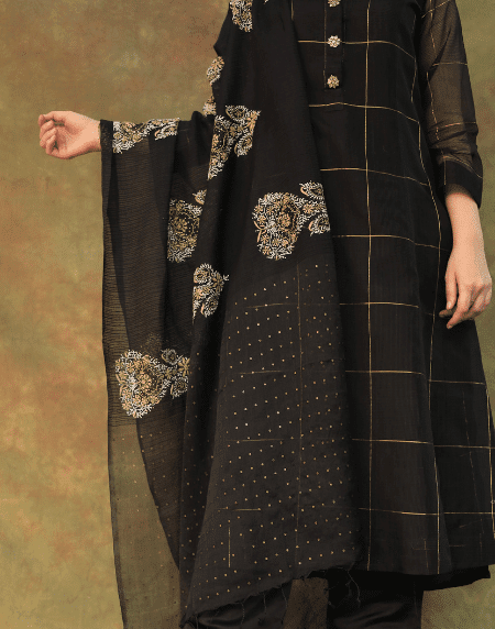 Zari Kota Ready to Wear Kurta Set