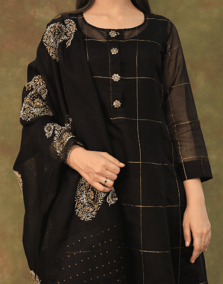 Zari Kota Ready to Wear Kurta Set