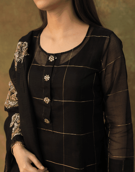 Zari Kota Ready to Wear Kurta Set