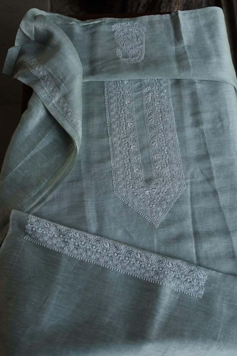 Linen Silk Men's Kurta Fabrics
