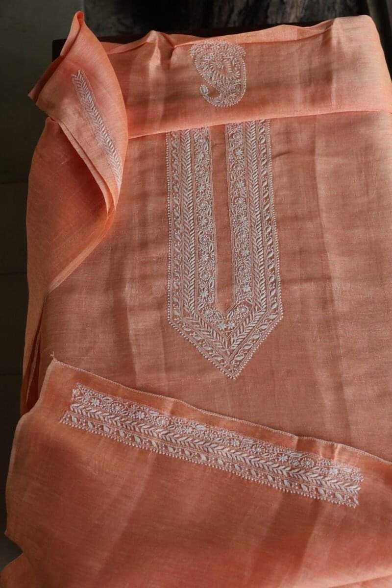 Linen Silk Men's Kurta Fabrics