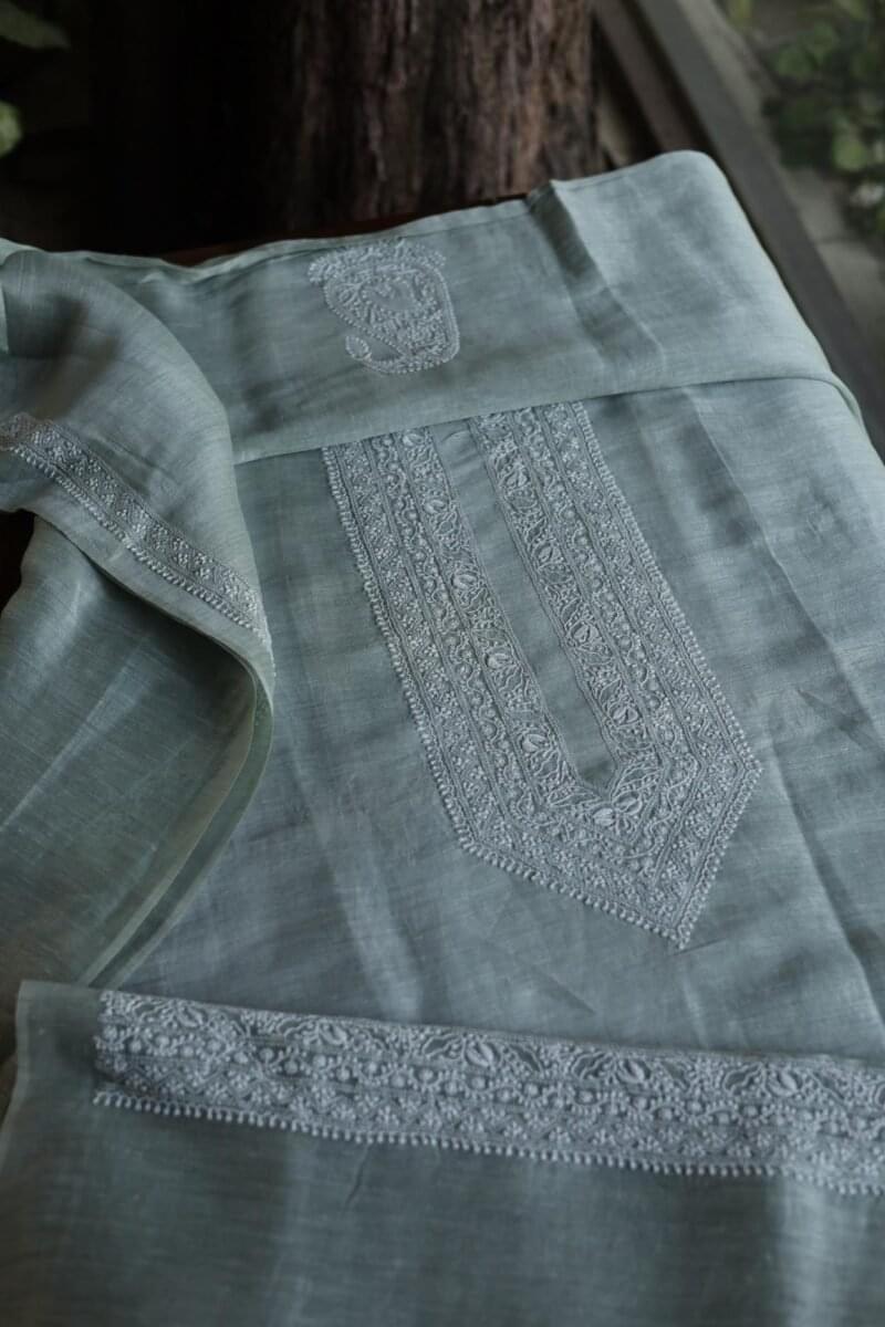 Linen Silk Men's Kurta Fabrics