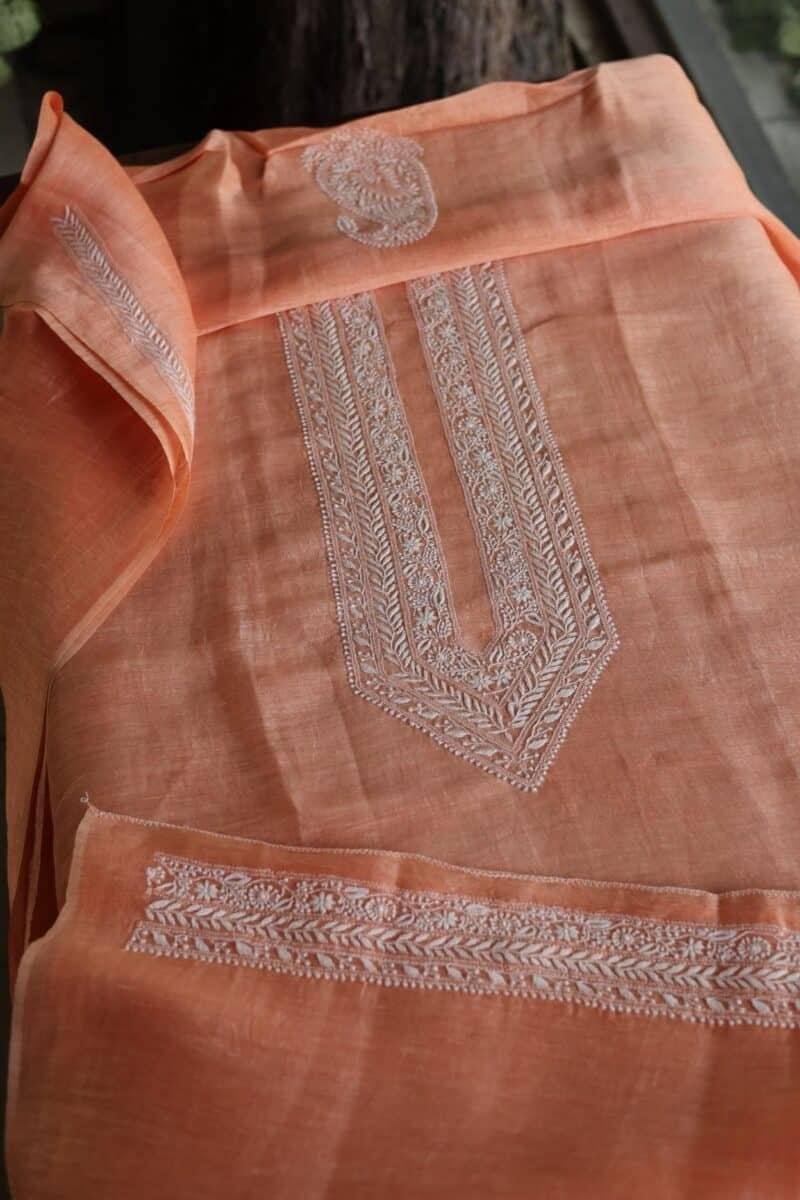 Linen Silk Men's Kurta Fabrics