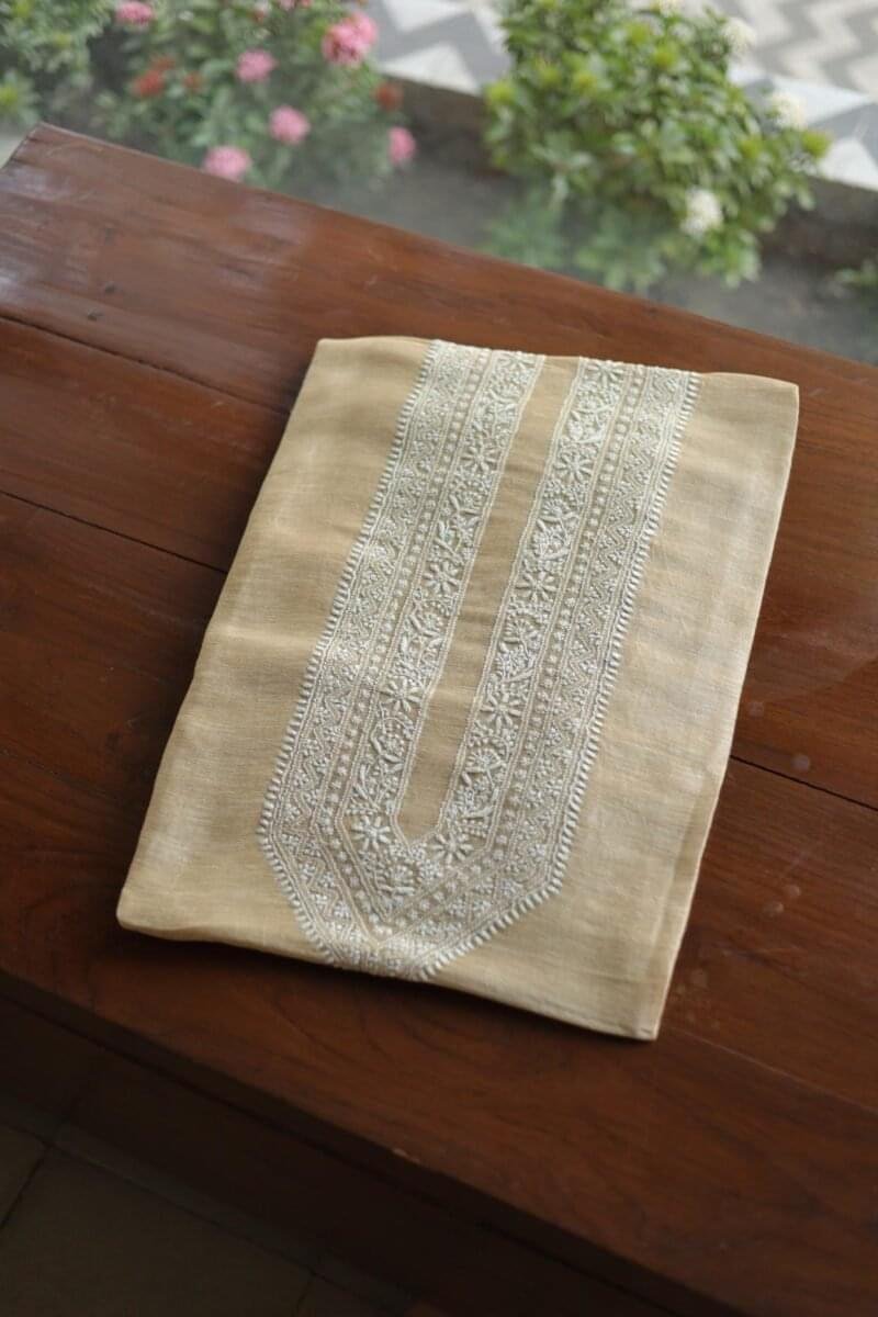 Linen Silk Men's Kurta Fabrics