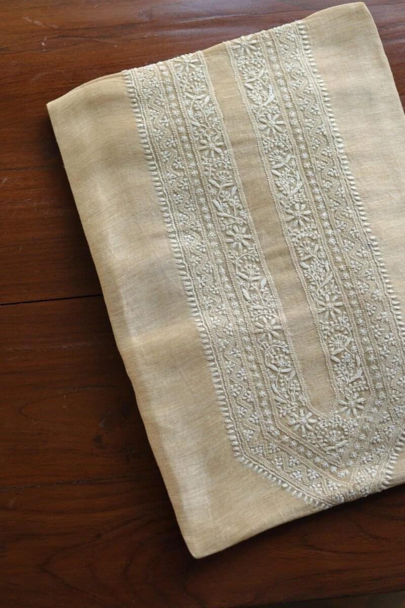 Linen Silk Men's Kurta Fabrics