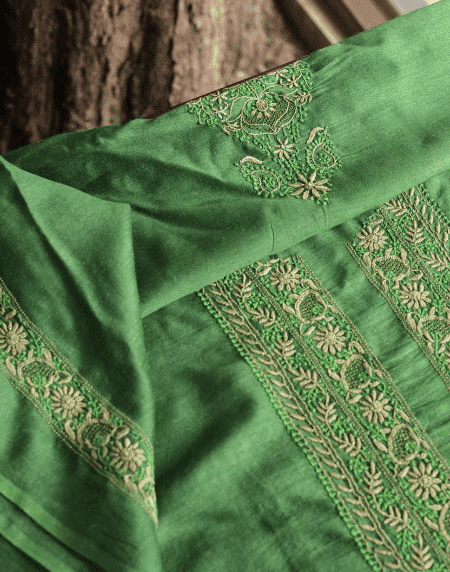 Moonga Silk Men's Kurta Fabrics