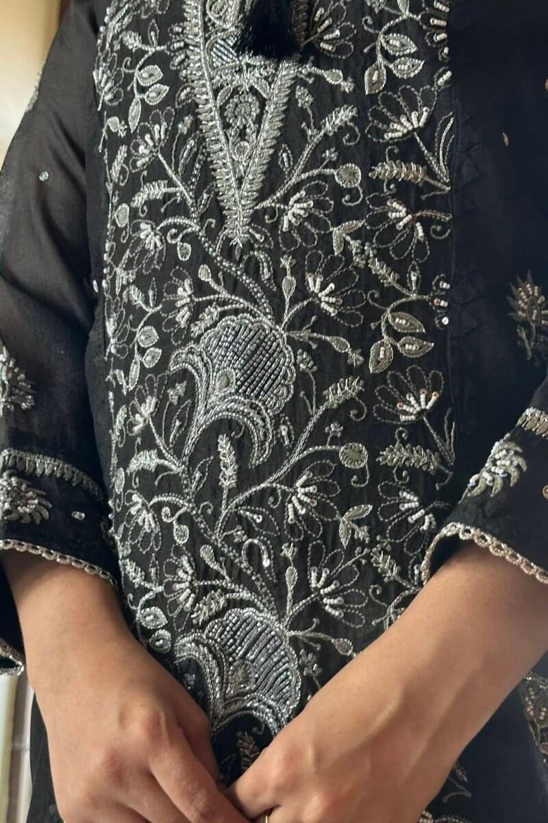 Noor Organza Chikankari Tunic Kurtas