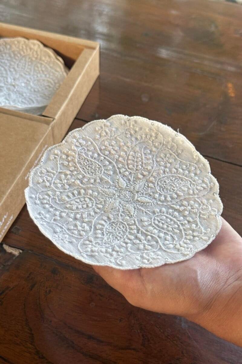 Chikankari Coasters