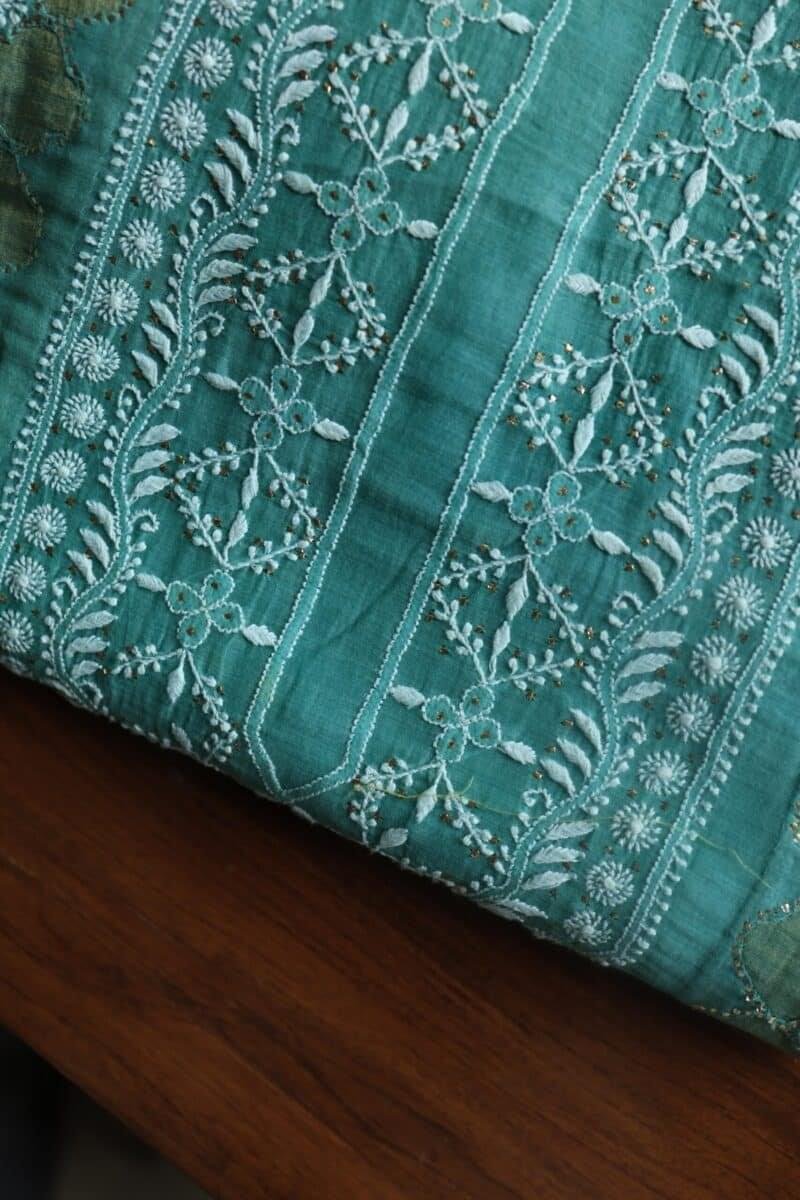 Daraz Chanderi Chikankari Kurta Fabrics